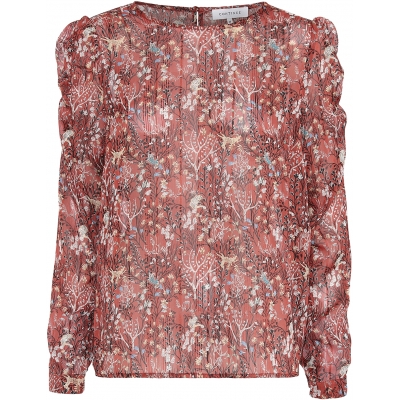 Continue CPH Lilly Blouse - Rust Flower / LAATSTE MAAT - SALE Continue CPH Lilly Blouse - Rust Flower / LAATSTE MAAT - SALE